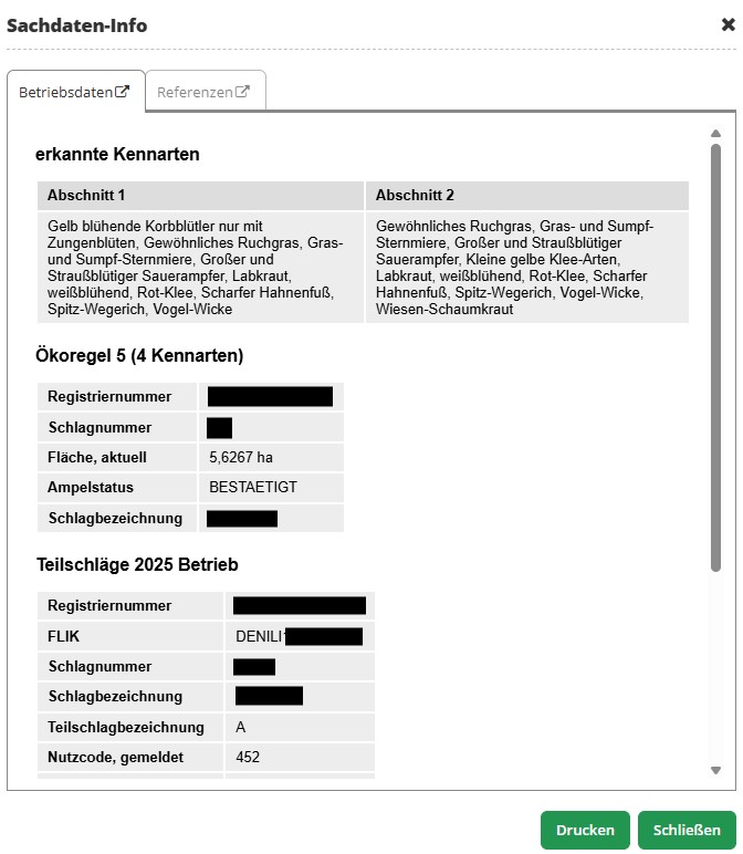 Sachdaten Info 